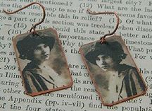 Alice Paul picture earrings