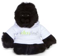 gorilla stuffed animal wearing an Ellen Fund shirt