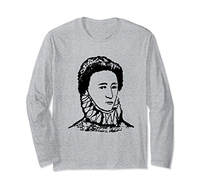 long-sleeve shirt featuring an image of Queen Elizabeth I
