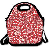 lunch bag featuring Yayoi Kusama polka dots