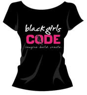 t-shirt featuring Black Girls Code logo