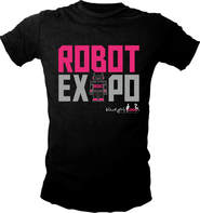 t-shirt featuring Robot Expo logo