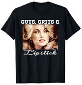 t-shirt featuring Dolly Parton image and the words 