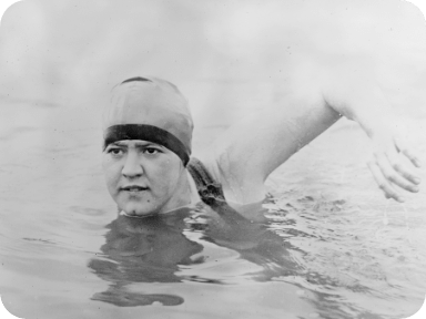 Gertrude Ederle swimming