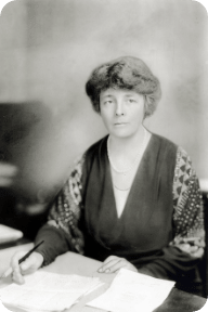 Isabella Greenway sitting at a desk