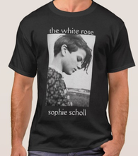 t-shirt featuring Sophie Scholl image