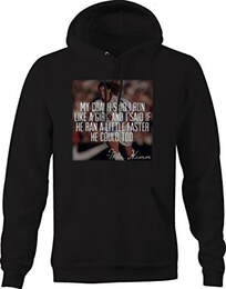 hoodie sweatshirt featuring Mia Hamm quote and image