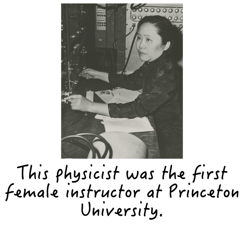 This physicist was the first female instructor at Princeton University.